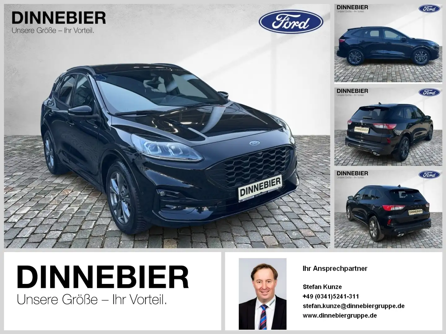 Ford Kuga ST-Line X LED+AHK+Kamera+Winterpaket Negru - 1