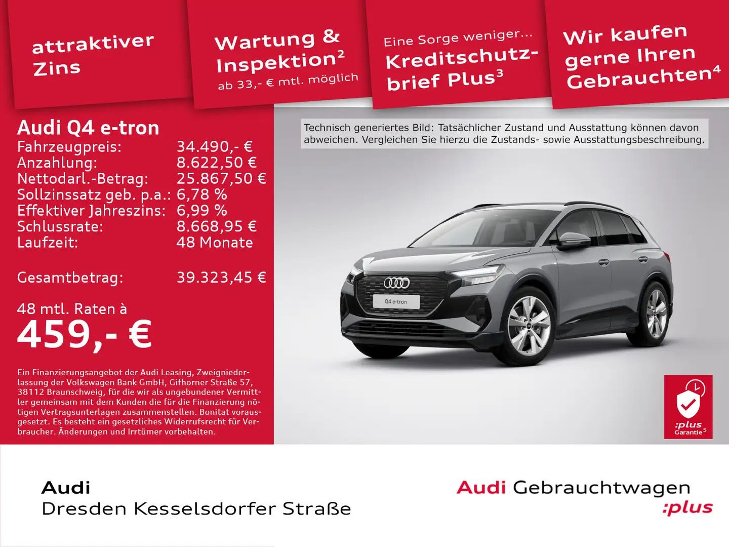 Audi Q4 e-tron 40 150 kW Grau - 1