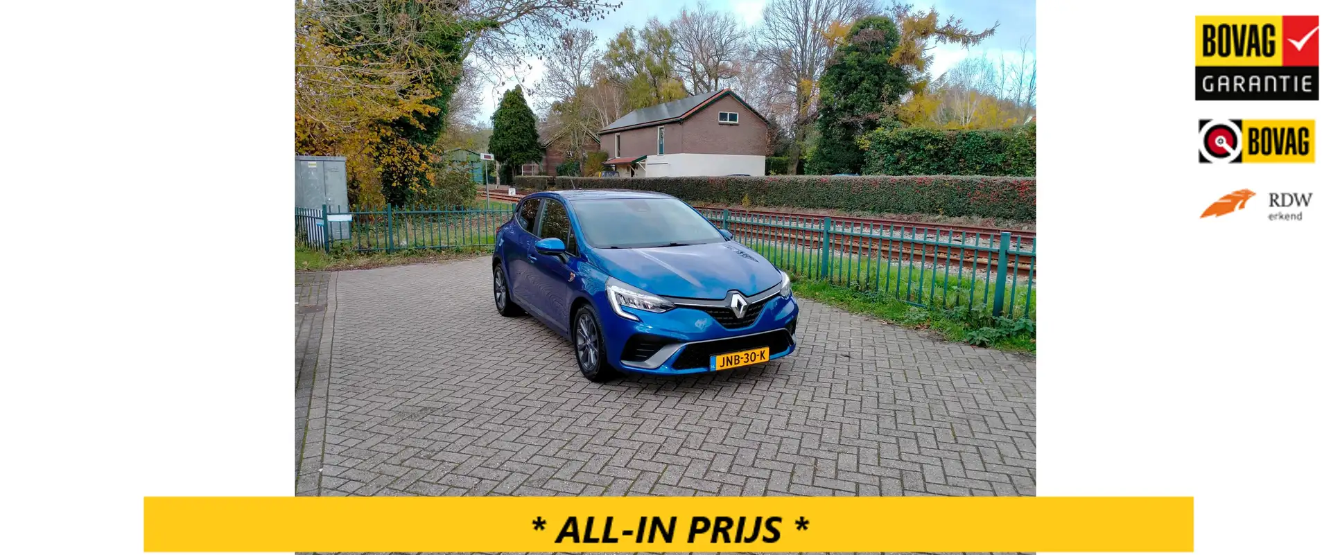 Renault Clio 1.0 TCe R.S. Line navi cruise stoelvew. ALLINPRIJS Blau - 1