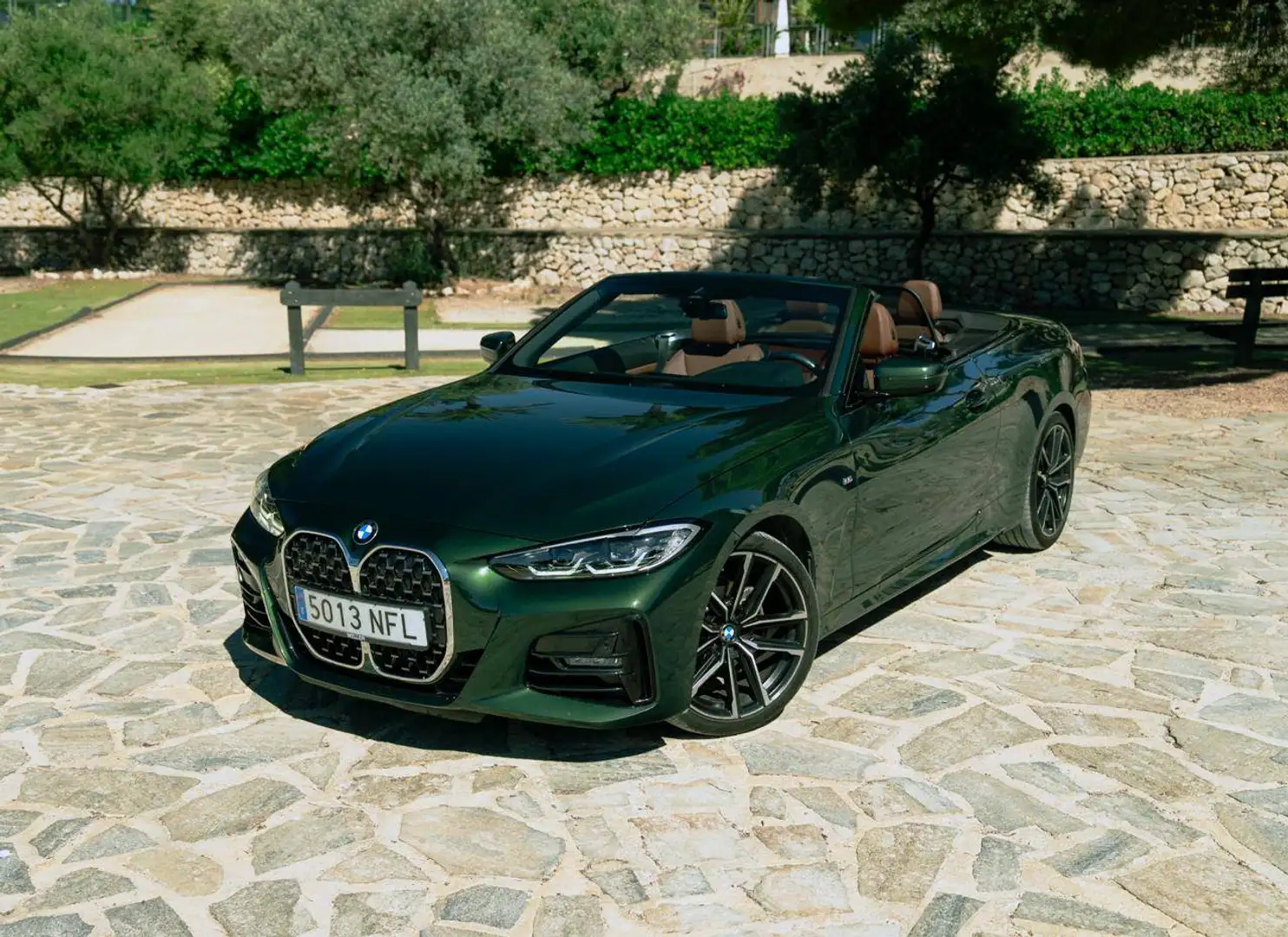 BMW 420 BMW 4 Cabrio - Green Metallic - Brown Leathet Verde - 1