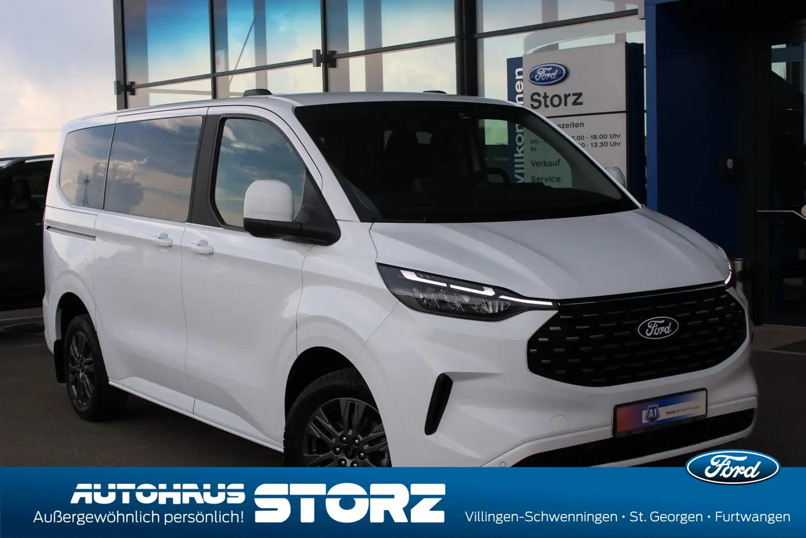 Ford Tourneo Custom Bus 320 L1 Tourneo Titanium FWD NAVI|AHK|3 ZONEN K Wit - 1