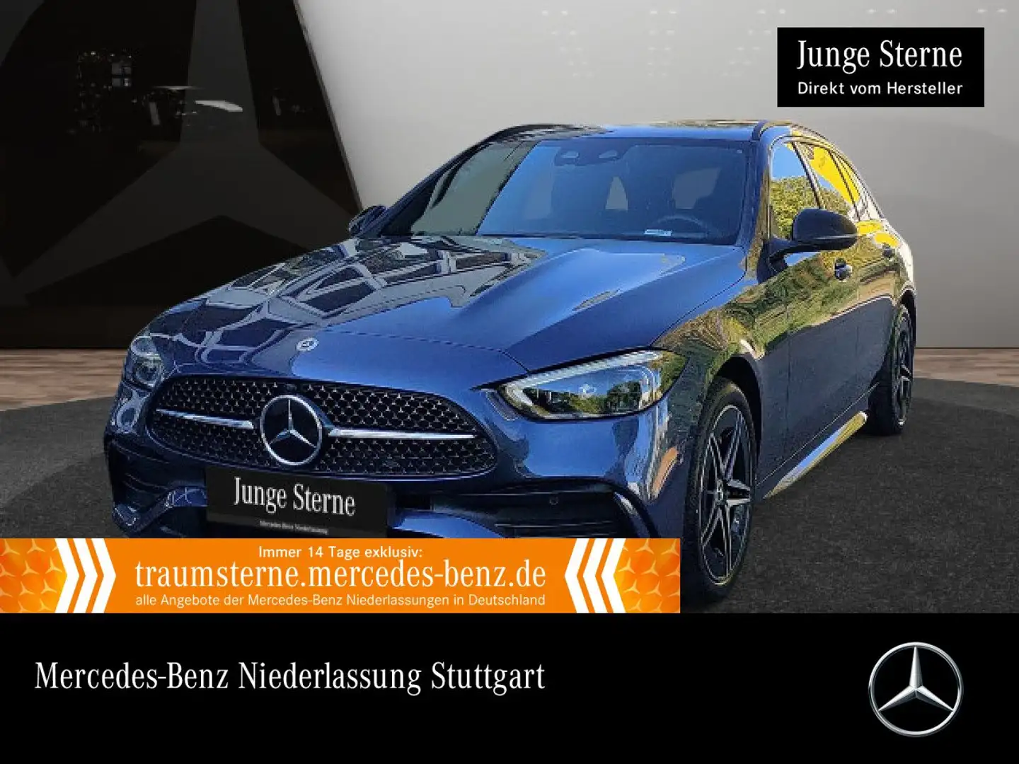 Mercedes-Benz C 300 e T AMG+NIGHT+KAMERA+SITZKLIMA+KEYLESS+9G Blau - 1