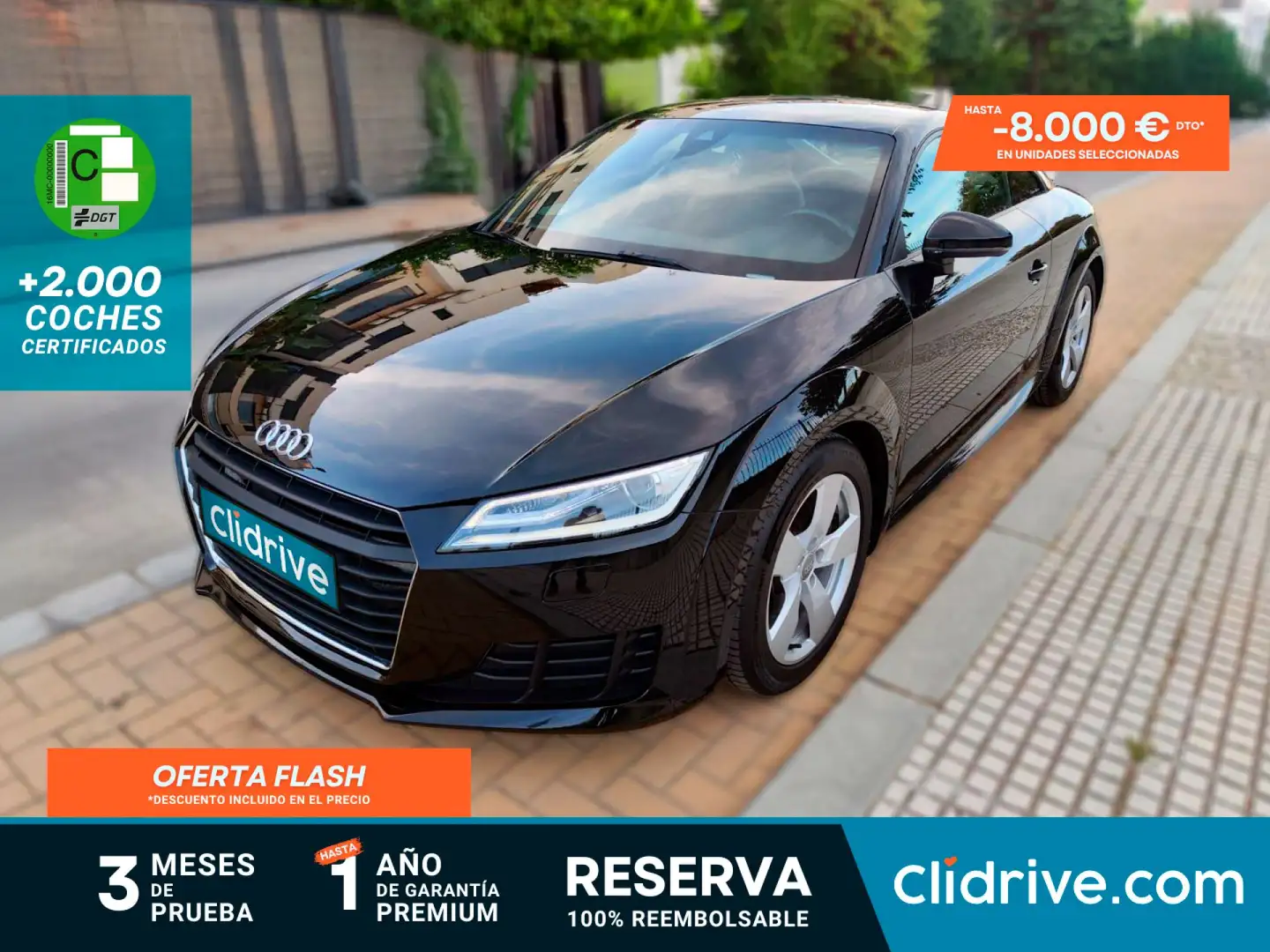 Audi TT Coupé 2.0 TFSI S line edition Negro - 1