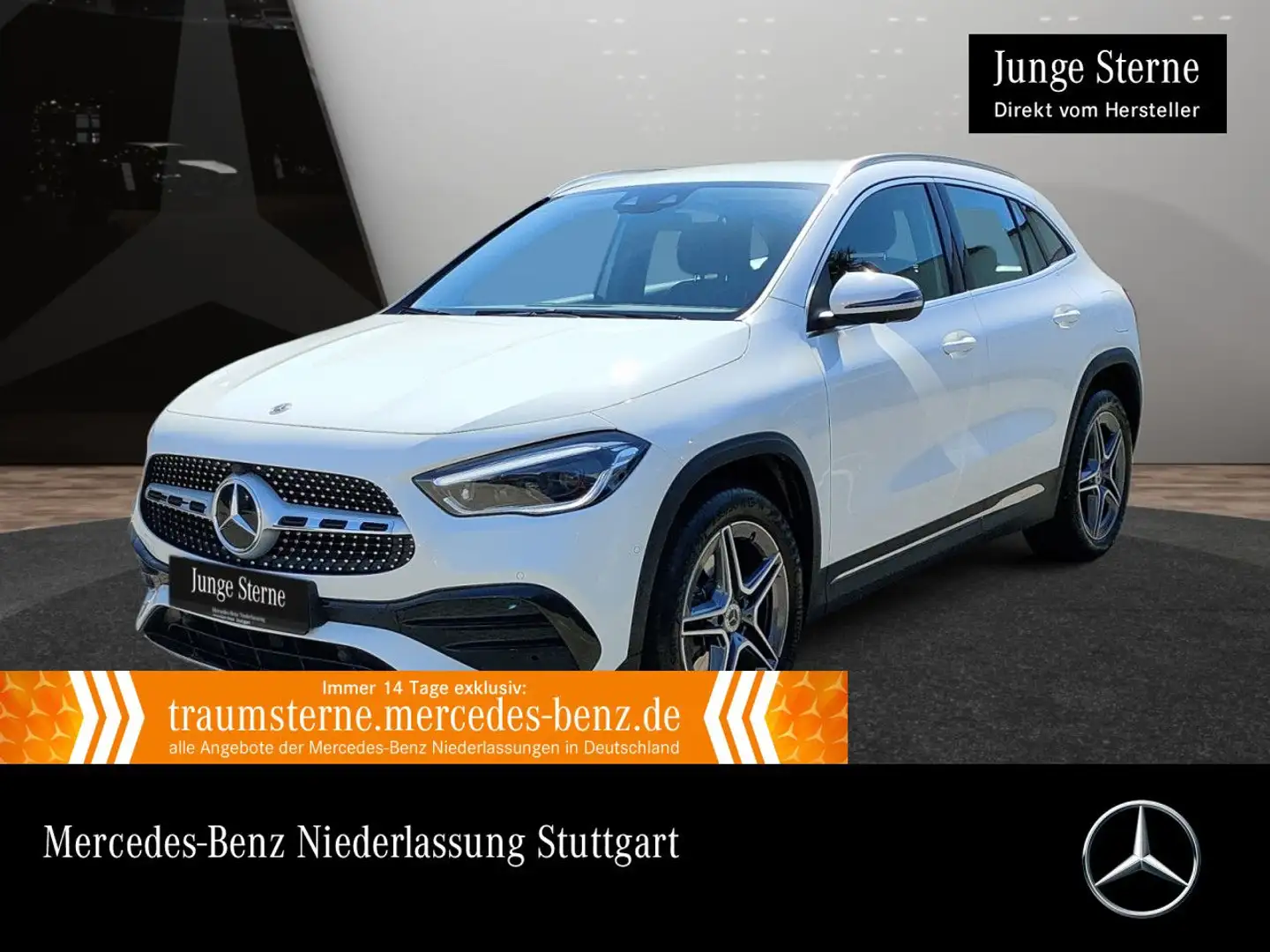Mercedes-Benz GLA 250 e AMG+360°+AHK+MULTIBEAM+TOTW+8G Blanc - 1