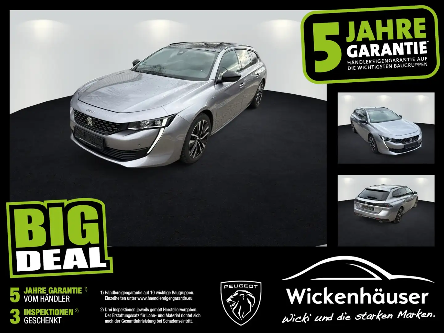 Peugeot 508 SW 225 GT Pack ACC+Panorama+Alcantara+Navi Silber - 1