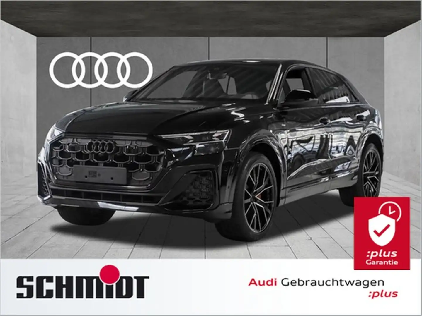 Audi Q8 60 TFSI e quattro S line LM22 Laserl. Pano AHK ... Zwart - 1