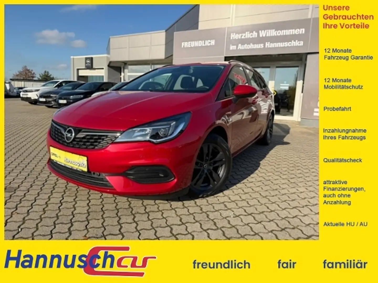 Opel Astra K Sports Tourer Edition Start/Stop Rouge - 1