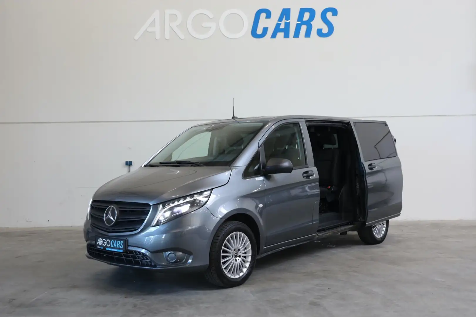 Mercedes-Benz Vito 124 CDI TOURER AUT DUBBELE CAB LED 237PK 5 PERS " Grijs - 2