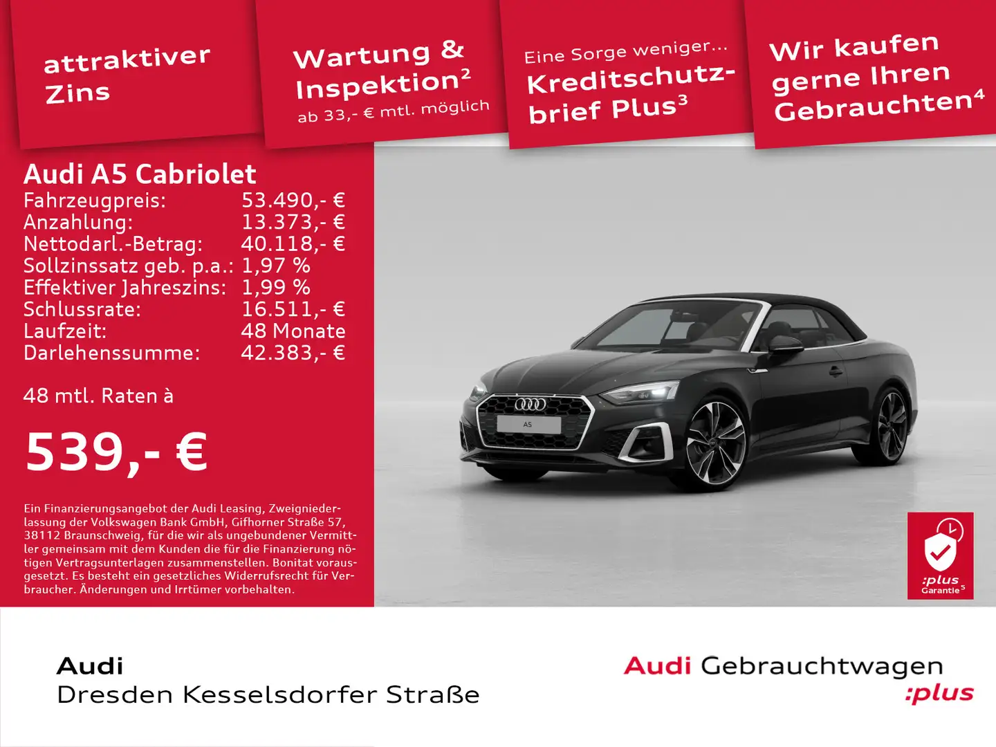 Audi A5 S line 35 TFSI 110(150) kW(PS) S tr Schwarz - 1