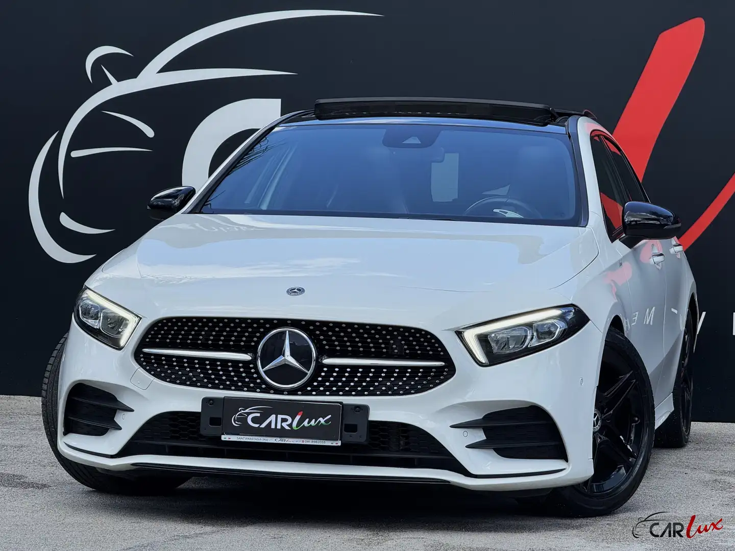Mercedes-Benz A 180 d Premium AMG Line TETTO PACK LUCI NIGHT Bianco - 1