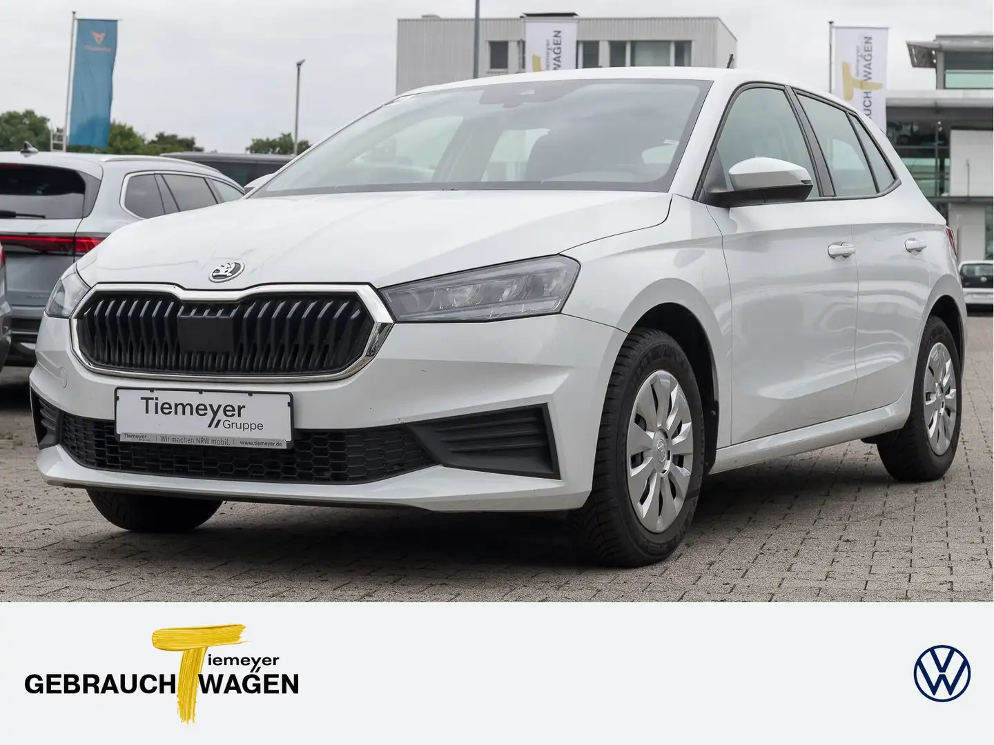 Skoda Fabia 1.0 AMBITION KLIMA SHZG PDC Blanc - 1