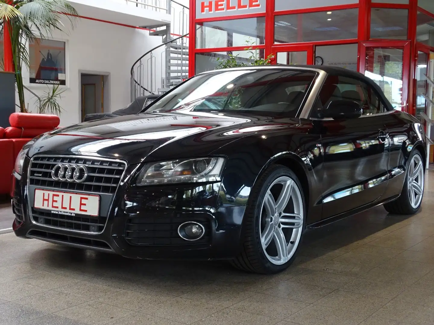 Audi A5 Cabrio 2.0 TFSI quattro s-Line*BI-XE+MWST+AHK Schwarz - 1