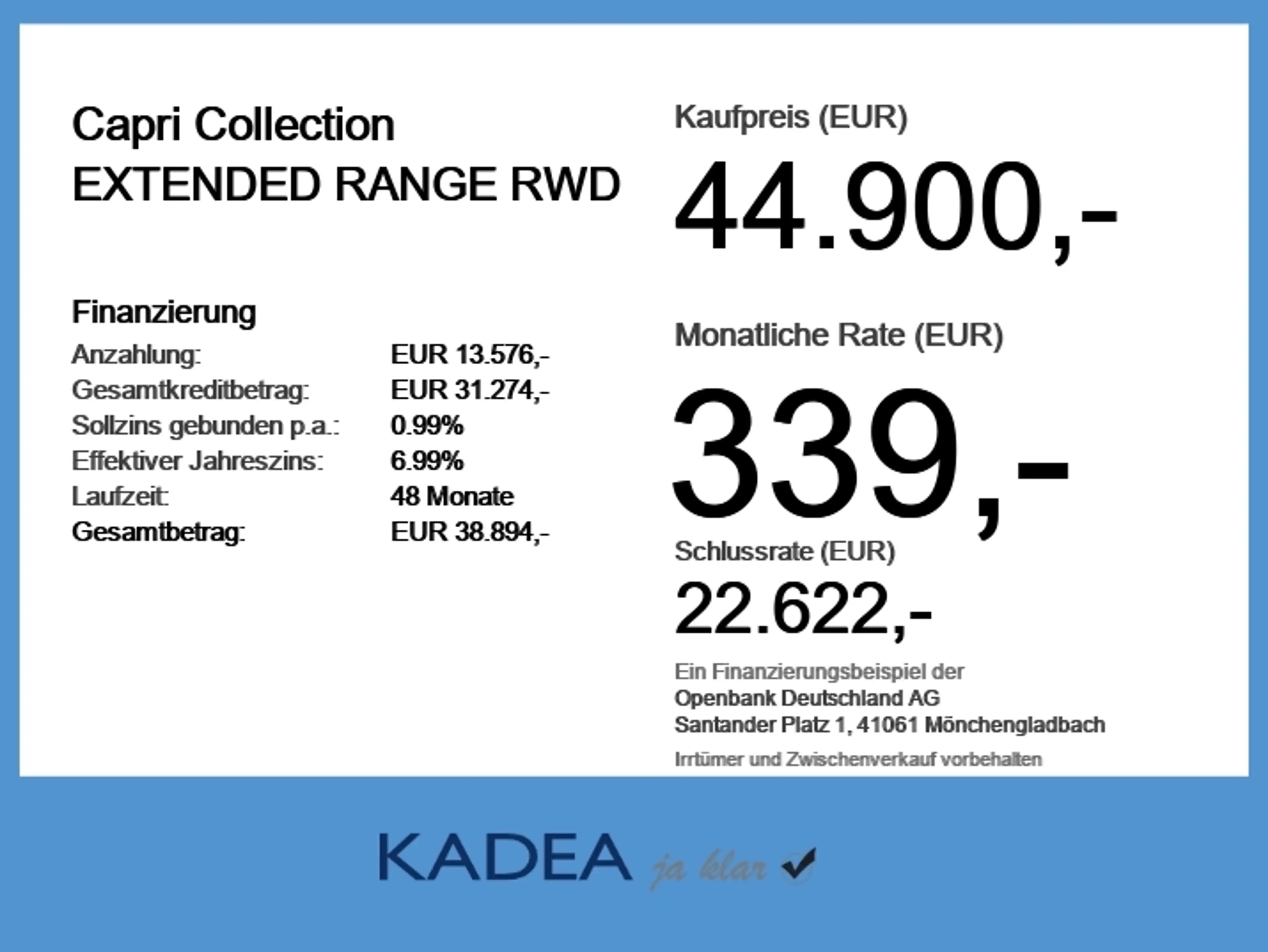 Ford Capri Collection EXTENDED RANGE RWD iACC*360*HUD — photo 6