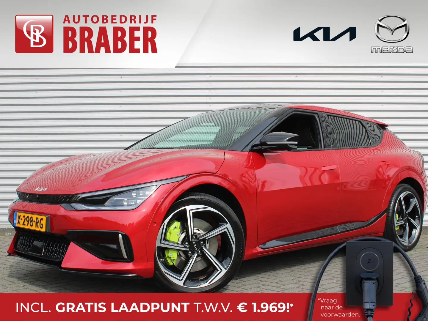 Kia EV6 GT AWD 77.4 kWh | Performance | BTW Auto | Orig. N Rood - 1