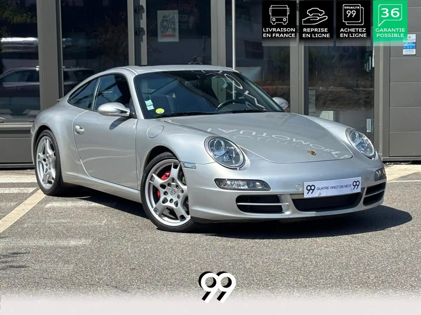 Porsche 911 3.8i Carrera S TOIT CUIR SIEGE ELEC Grau - 1