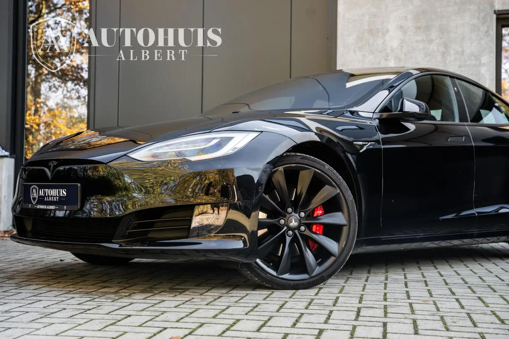 Tesla Model S P100D 2018 Black Edition | 21” Turbine | FSD Zwart - 2