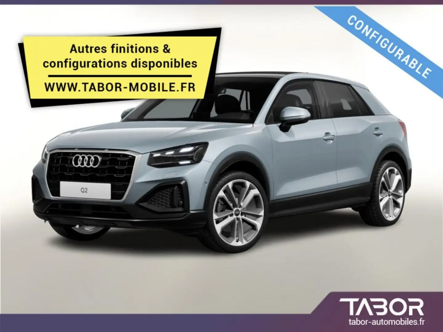 Audi Q2 35 TFSI 110 S tronic LED radars Clim BT Blanc - 1