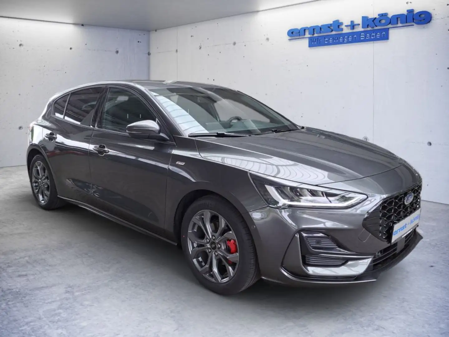 Ford Focus 1.0 EcoBoost Hybrid ST-LINE RFK+WINTERP. Grau - 2