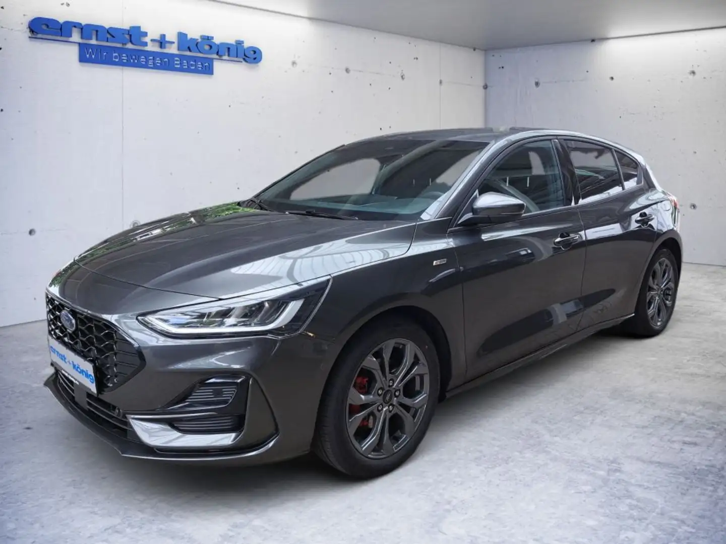 Ford Focus 1.0 EcoBoost Hybrid ST-LINE RFK+WINTERP. Grau - 1
