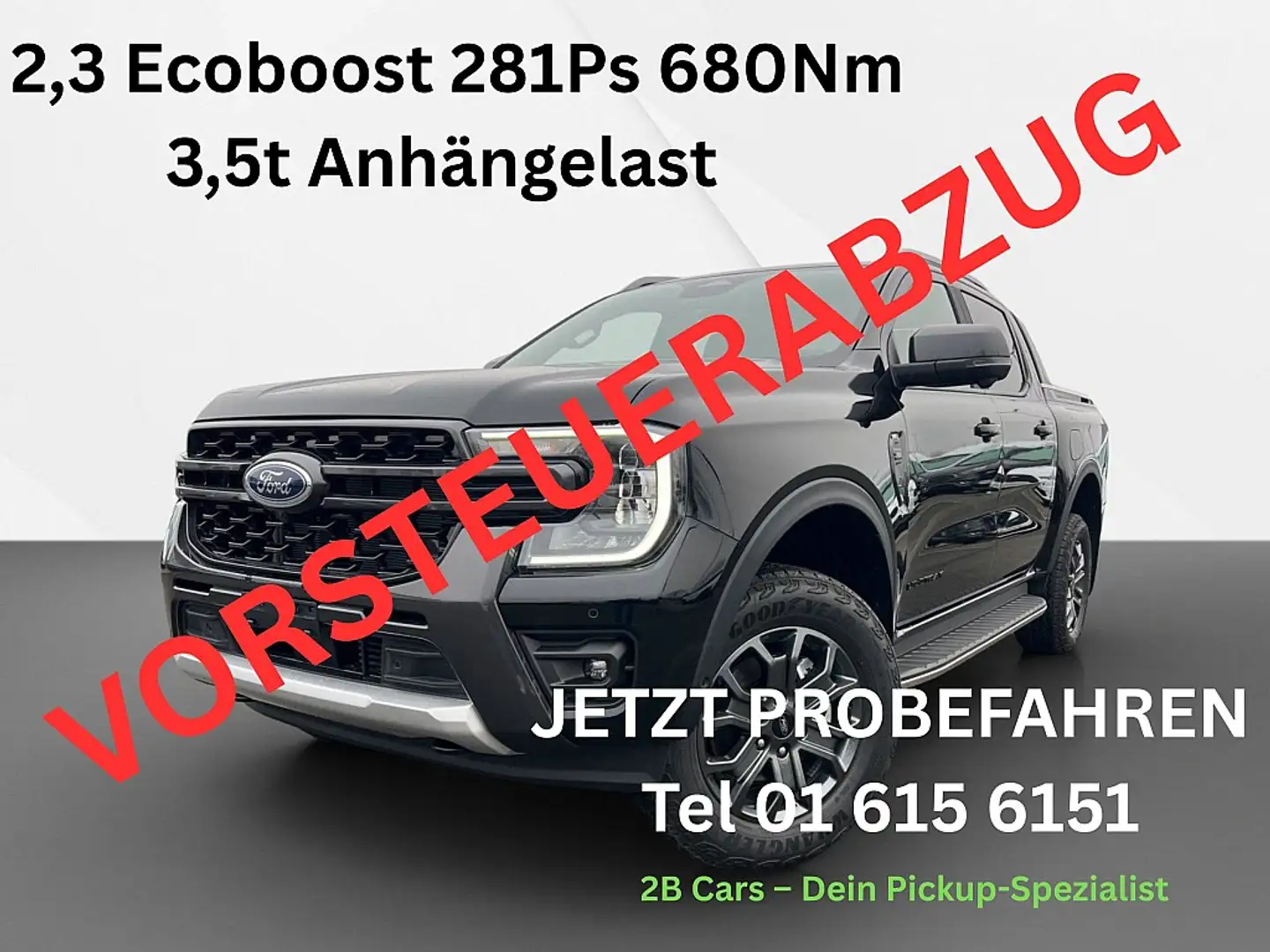 Ford Ranger Ranger Wildtrak e-4WD 2.3 EcoBoost Aut. 3,5t AH... Schwarz - 1