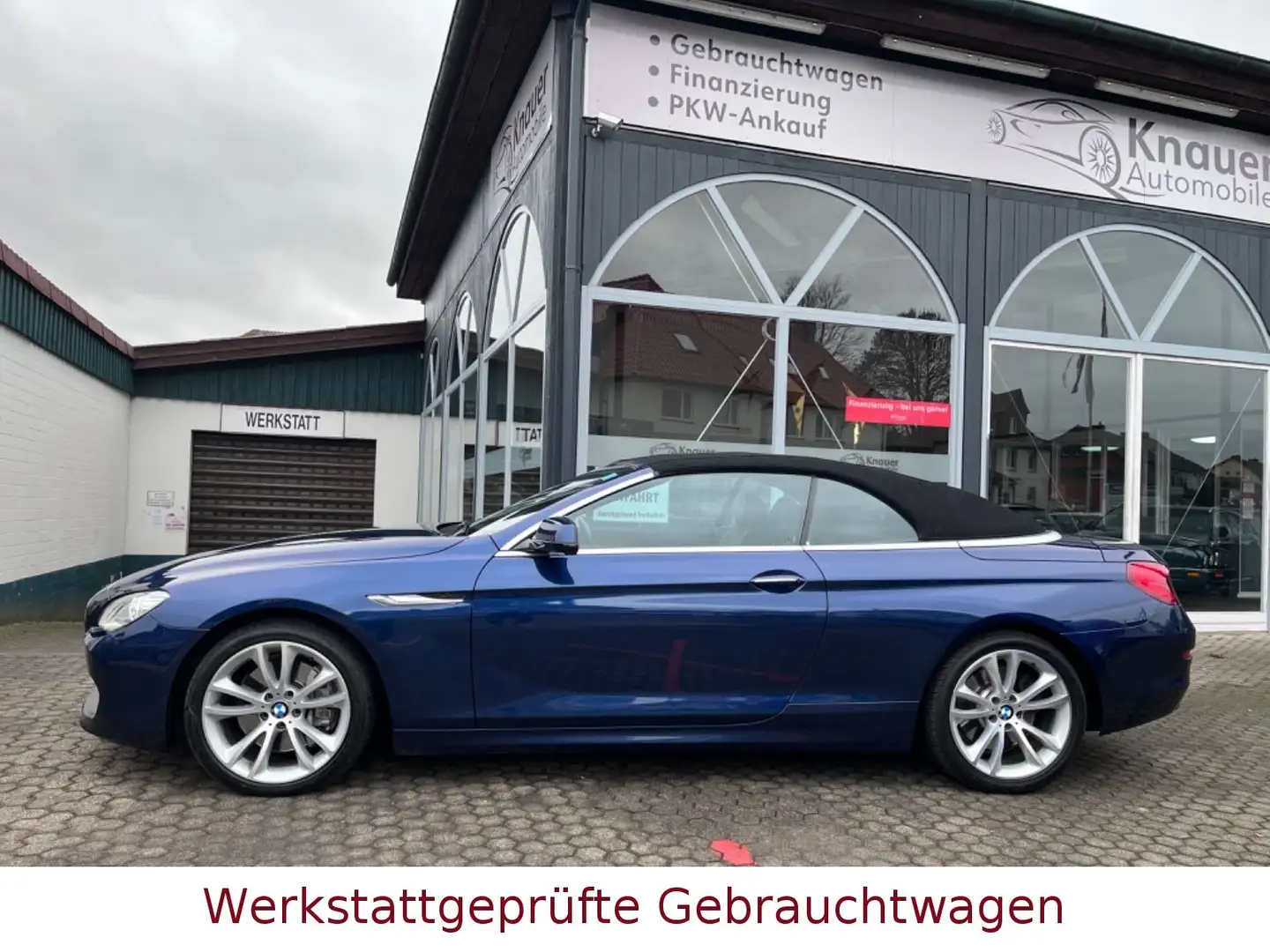 BMW 640 d Cabrio*Bi-Xenon*Leder*Navi*Sitzh* Kék - 2