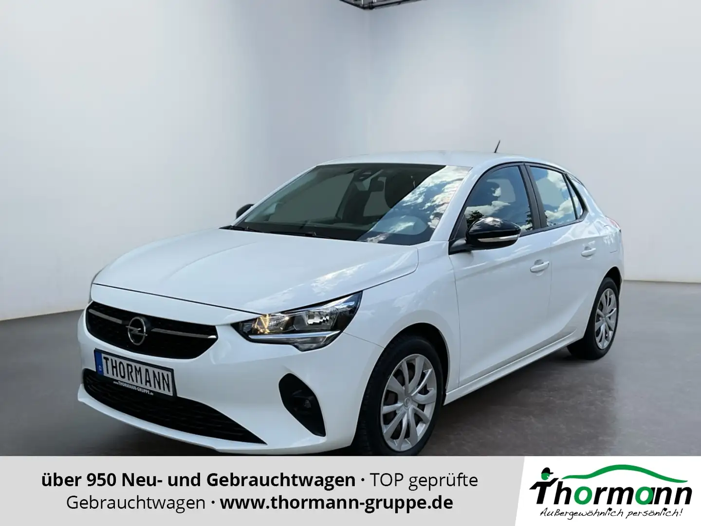 Opel Corsa F 1.2 Turbo Edition Matrix PDC SpurH Weiß - 1