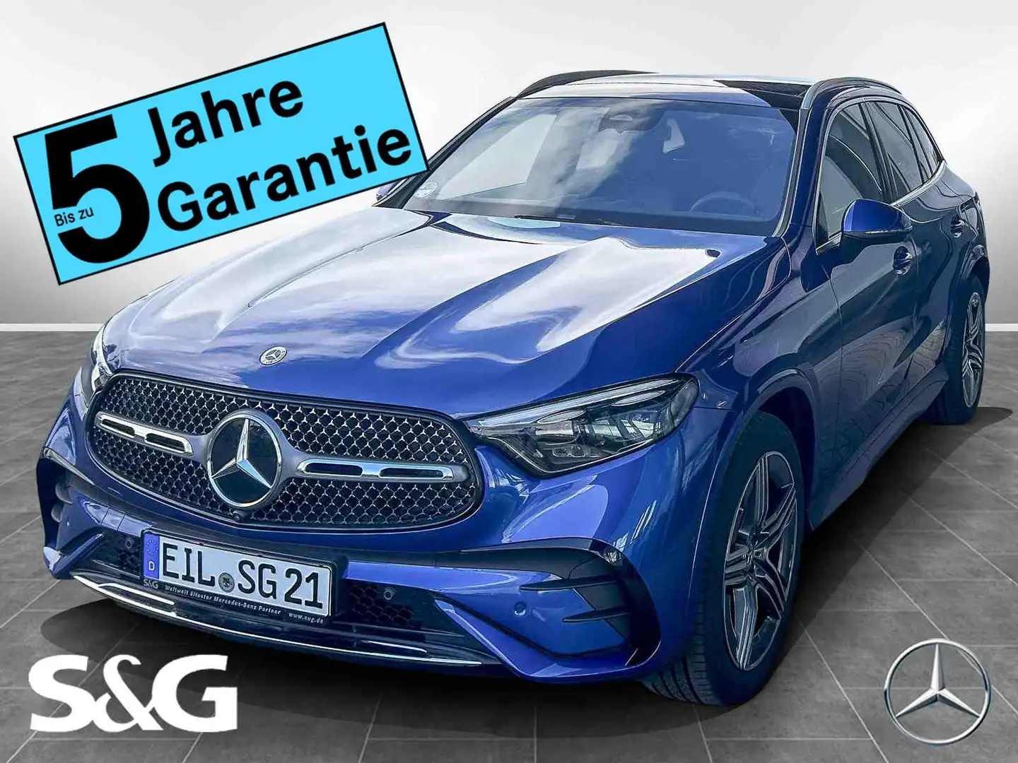 Mercedes-Benz GLC 200 4M AMG MBUX+360°+DIG-LED+Pano+Totwin+DAB Blau - 1