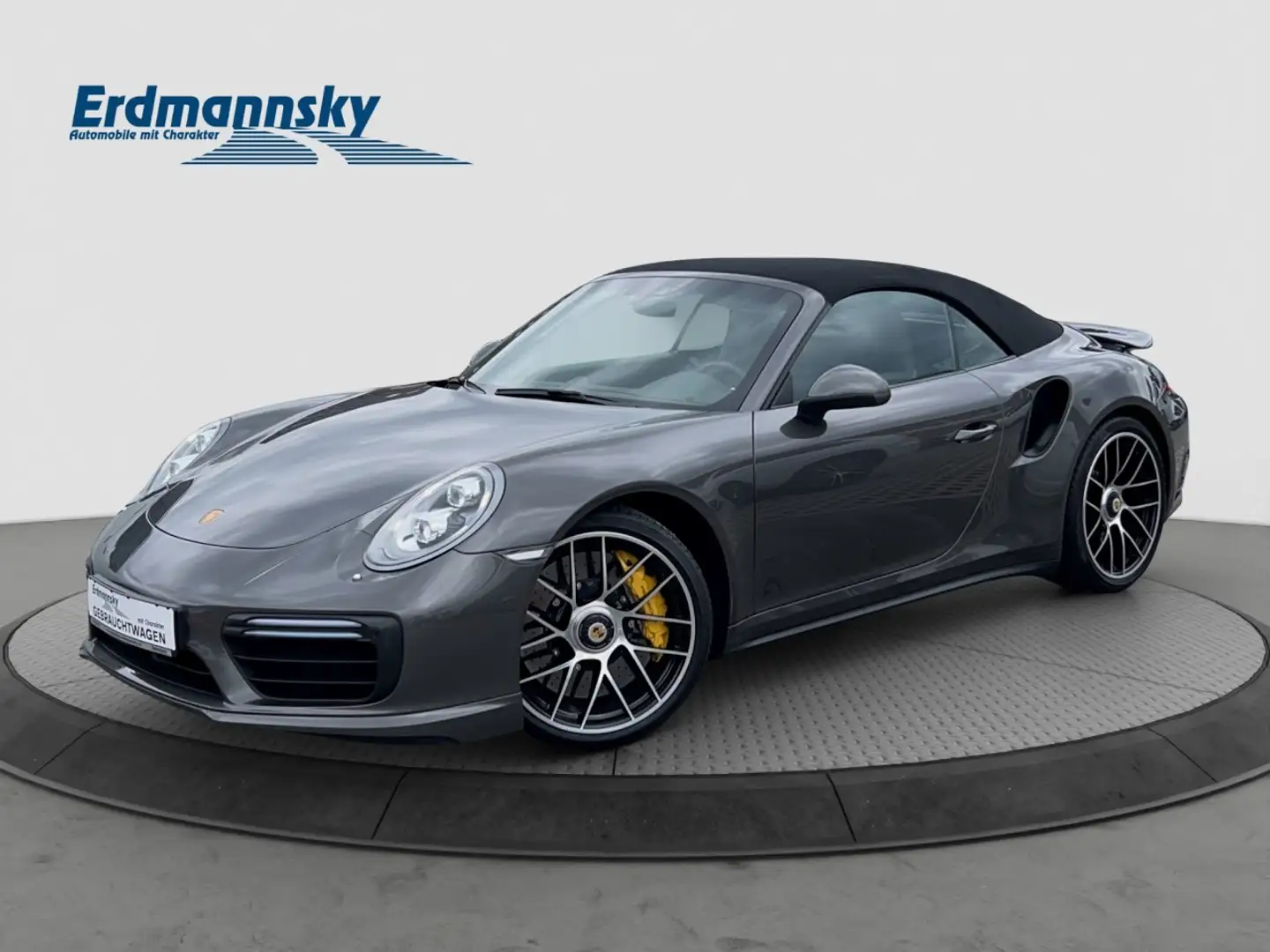 Porsche 911 3.8 Turbo S Cabriolet/Navi/Burmester/Kam Klima Gris - 1