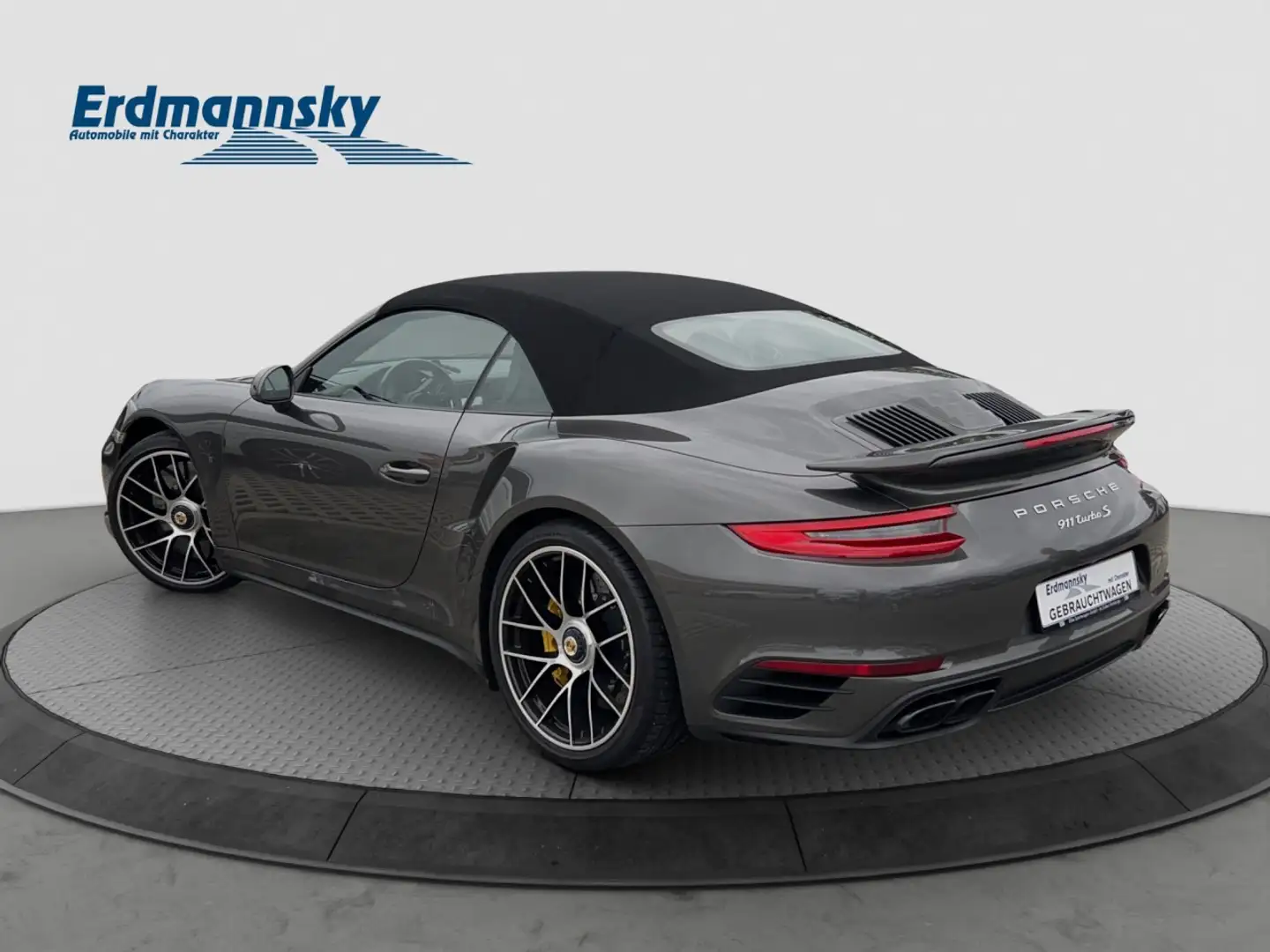 Porsche 911 3.8 Turbo S Cabriolet/Navi/Burmester/Kam Klima Gris - 2