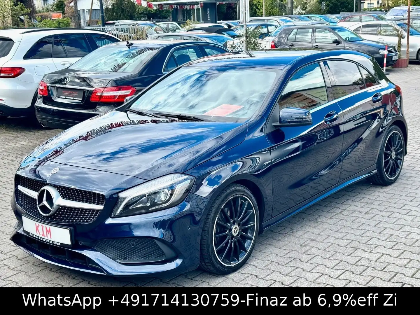 Mercedes-Benz A 200 AMG-LED-NAVI-SHZG-18*AMG ALLW-KAMERA-TEMP- Blau - 1
