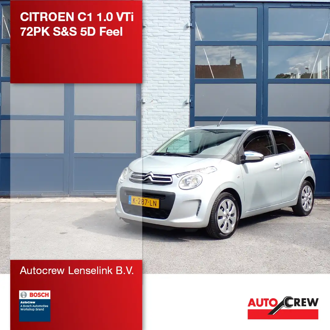 Citroen C1 1.0 VTi 72PK S&S 5D Feel | Origineel NL | Grijs - 1