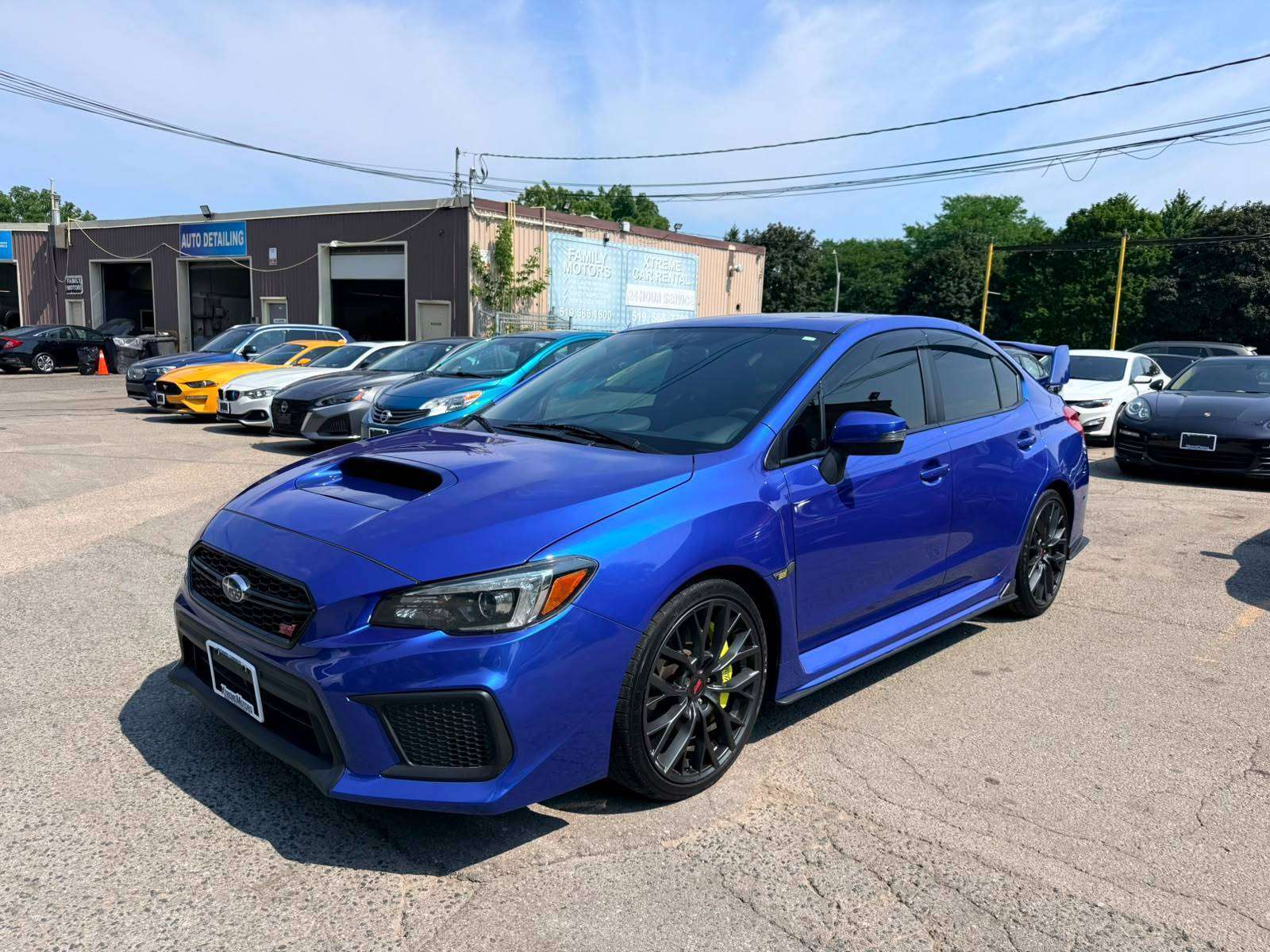 Blue 2019 Subaru WRX STI Sedan  Manual