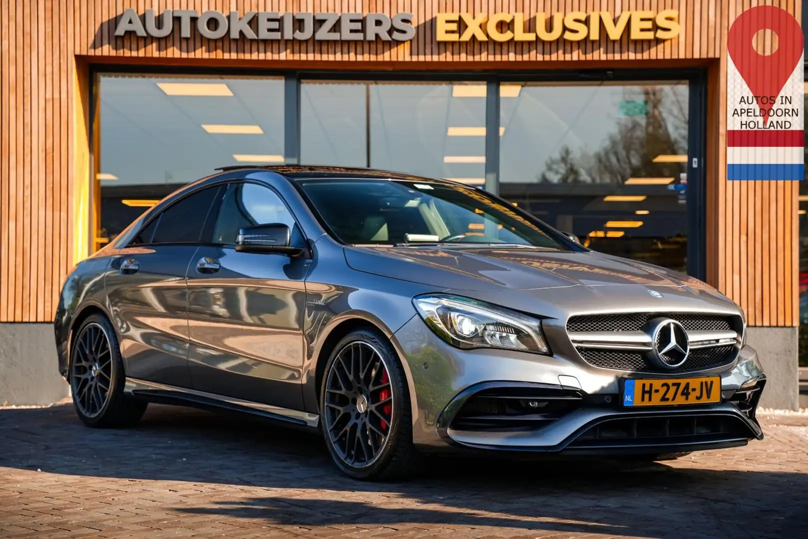 Mercedes-Benz CLA 45 AMG 4MATIC Ambition Pano klima Navi 19"L. Grau - 1