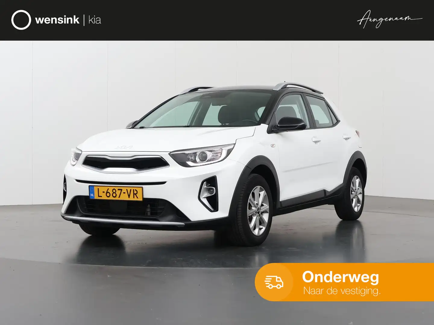 Kia Stonic 1.0 T-GDi MHEV DynamicLine | Navigatie | Parkeerca Blanc - 1