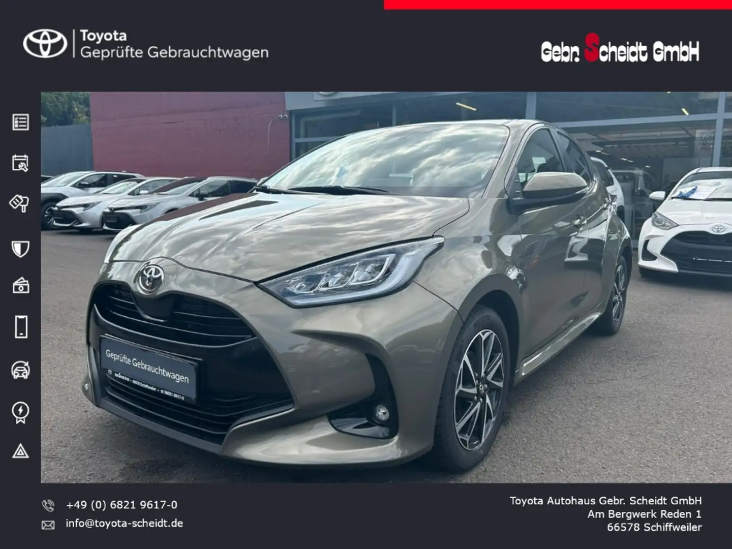 Toyota Yaris Club 1.5 Dual-VVT-iE EU6d Apple CarPlay Android Au Bronze - 1