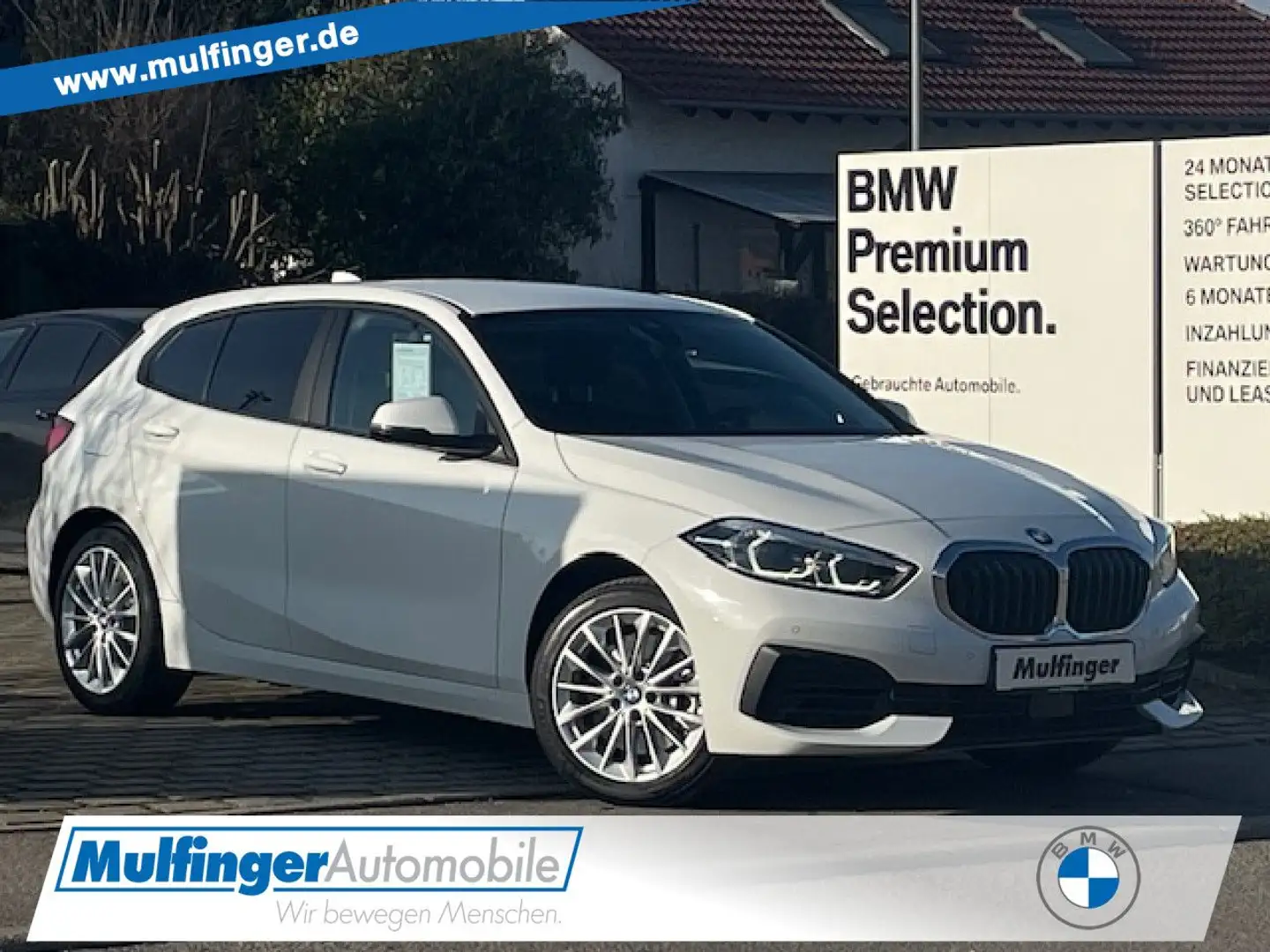 BMW 120 i Sport-Aut.LiveProf.LED Tempom.Sitzh.PDC Alu Blanc - 1