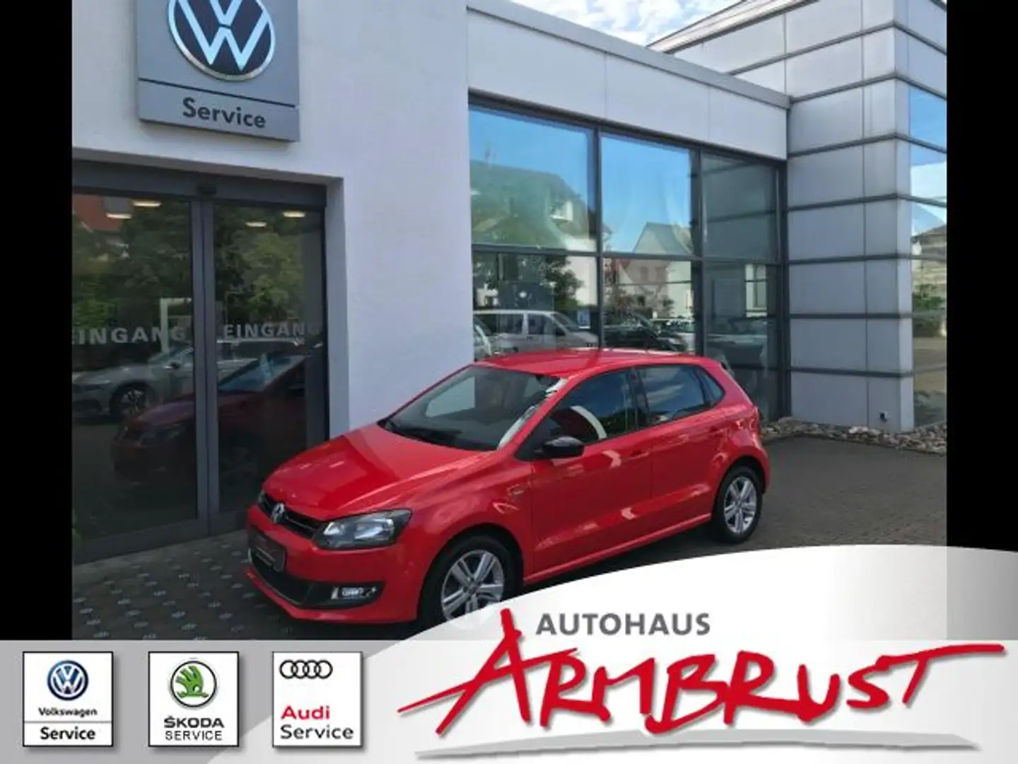 Volkswagen Polo 1.6 TDI 77 KW Schaltwagen Klima Einparkhilfe Rouge - 1