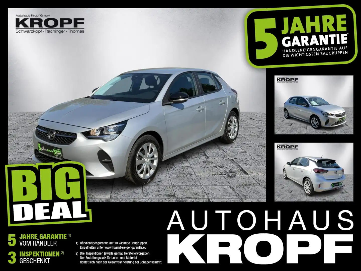 Opel Corsa F 1.2 Turbo SHZ+Winterp.+PDC+SpurH+ab2,99% Grau - 1