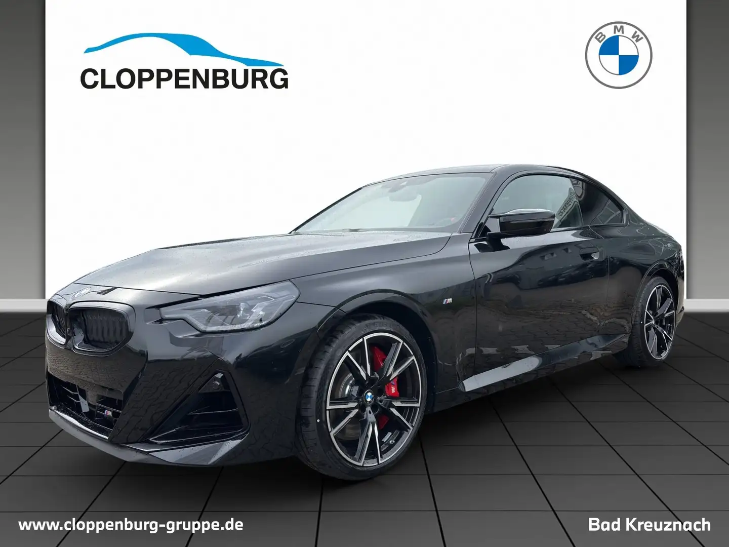BMW 240 M240i xDrive Coupé M Sport LHZ+SHZ+LED+HK+Park.Ass Zwart - 1