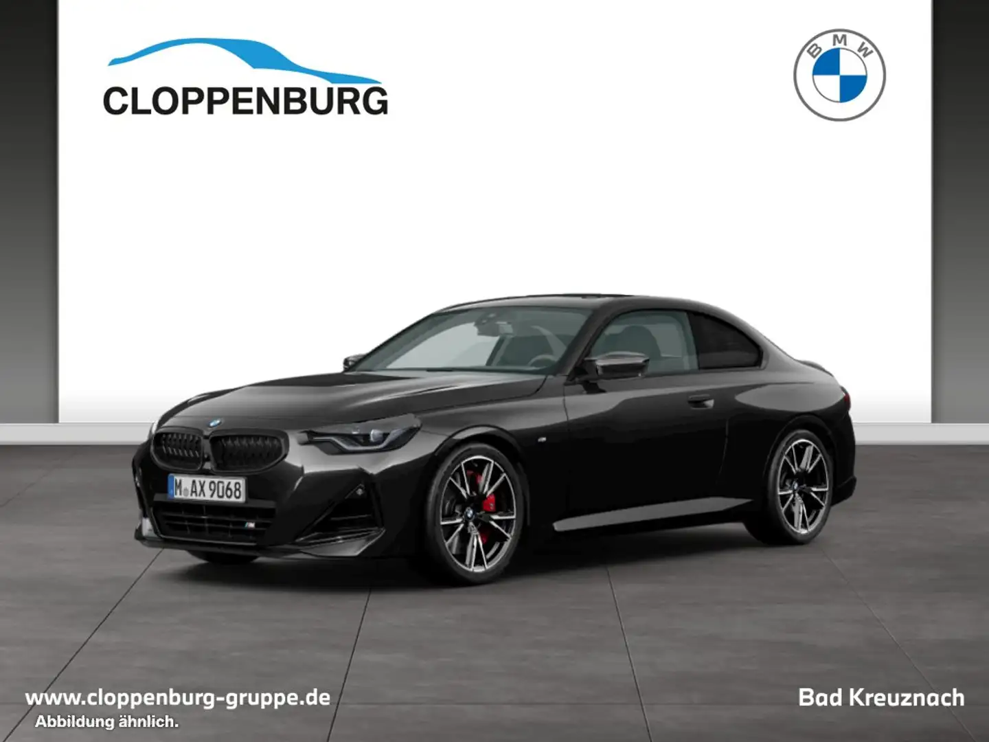 BMW 240 M240i xDrive Coupé M Sport LHZ+SHZ+LED+HK+Park.Ass Zwart - 1