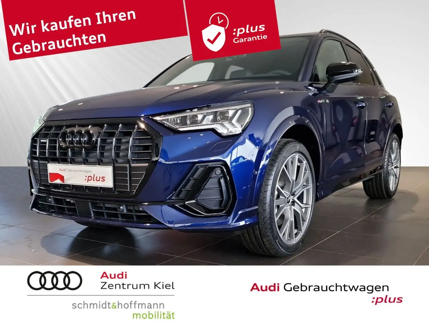 Audi Q3 40 TDI quattro S-line SONOS Panorama Klima Navi Blau - 1