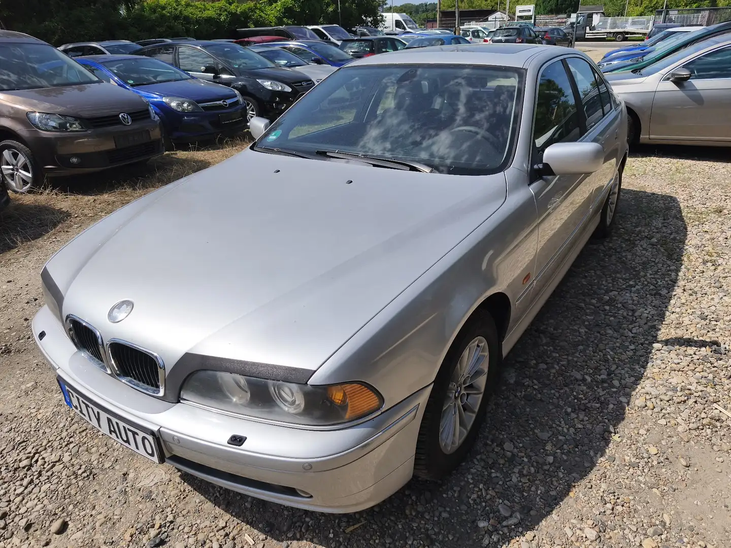 BMW 520 5er 520i Argent - 1