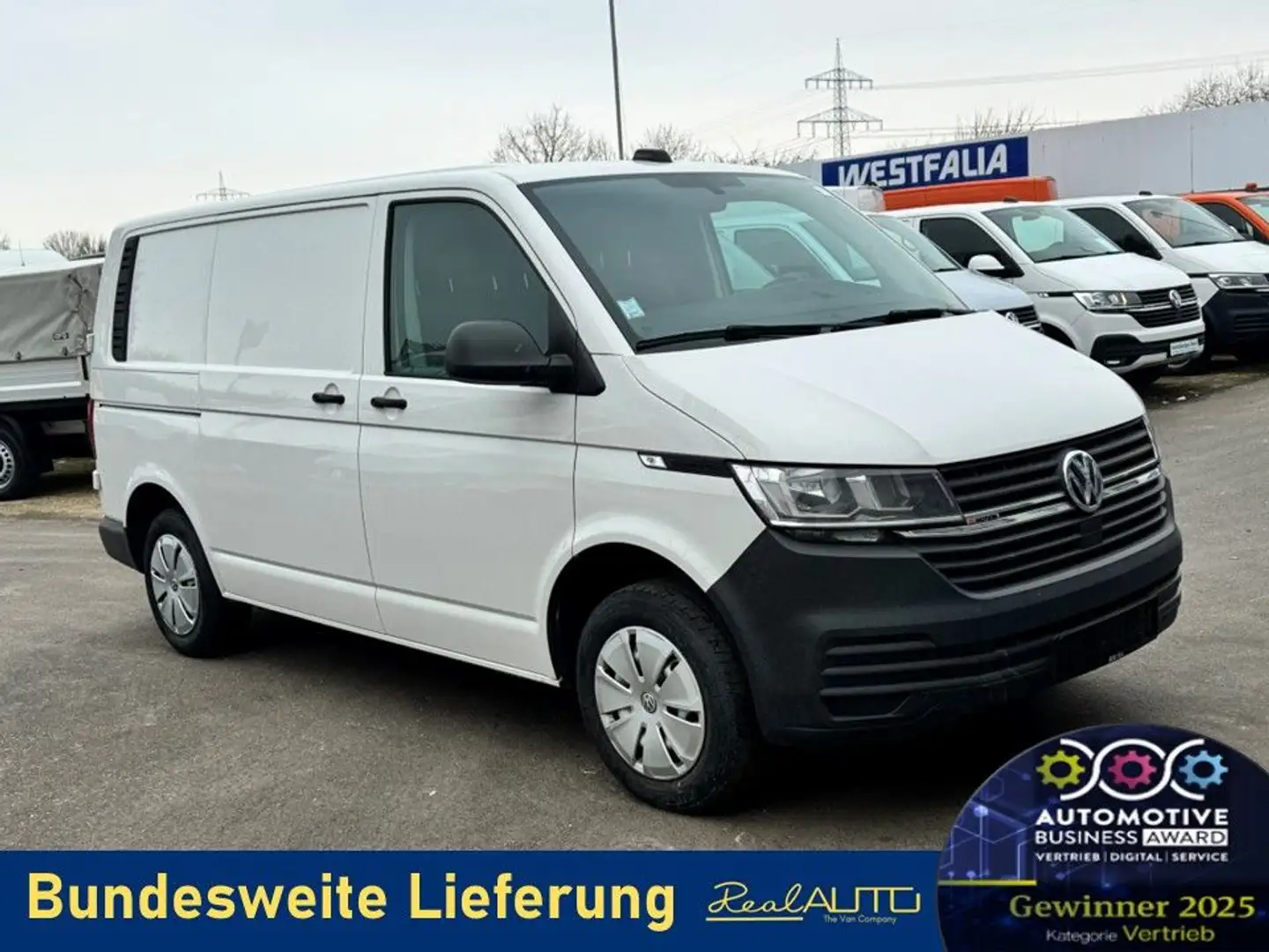 Volkswagen T6 Transporter 6.1 Kasten TDI 4Motion AHK*Tempom Weiß - 1
