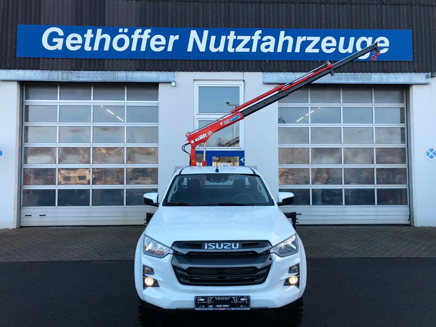 Isuzu D-Max Space Cab LS AT+Pritsche Kran+ SOFORT+ Weiß - 2