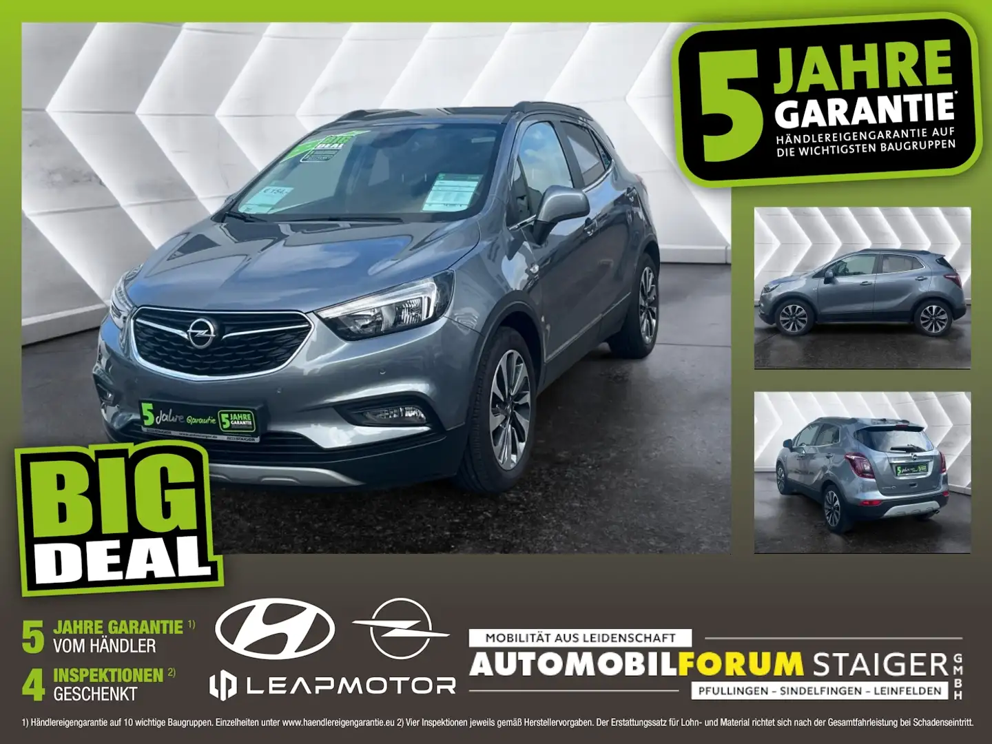 Opel Mokka X 1.4 Turbo 120 Jahre Matrix 2xKlima Kam. Gris - 1