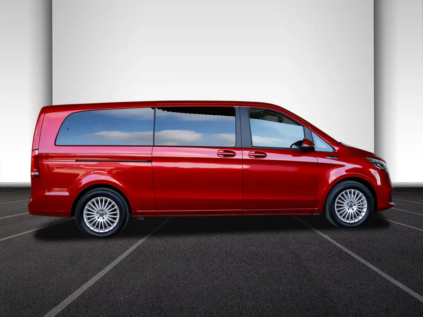 Mercedes-Benz EQV 300 Extralang,Avantgarde,7Sitze,2xSchiebetür Червоний - 2