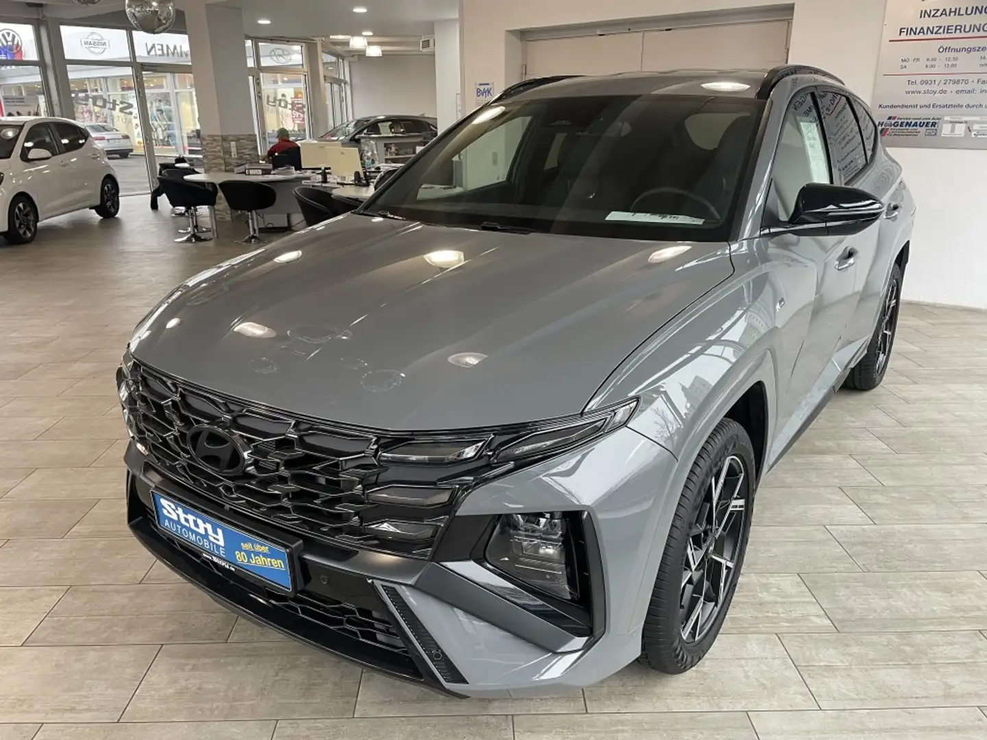 Hyundai TUCSON 1.6 T-GDI DCT N-Line Navi LED E.Klappe 19 Zoll SHZ Grau - 2