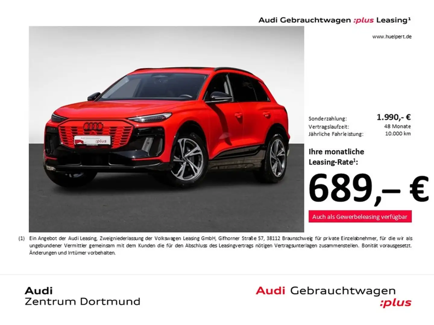 Audi Q6 e-tron performance S LINE PANO AHK 360CAM 20Z Rouge - 1