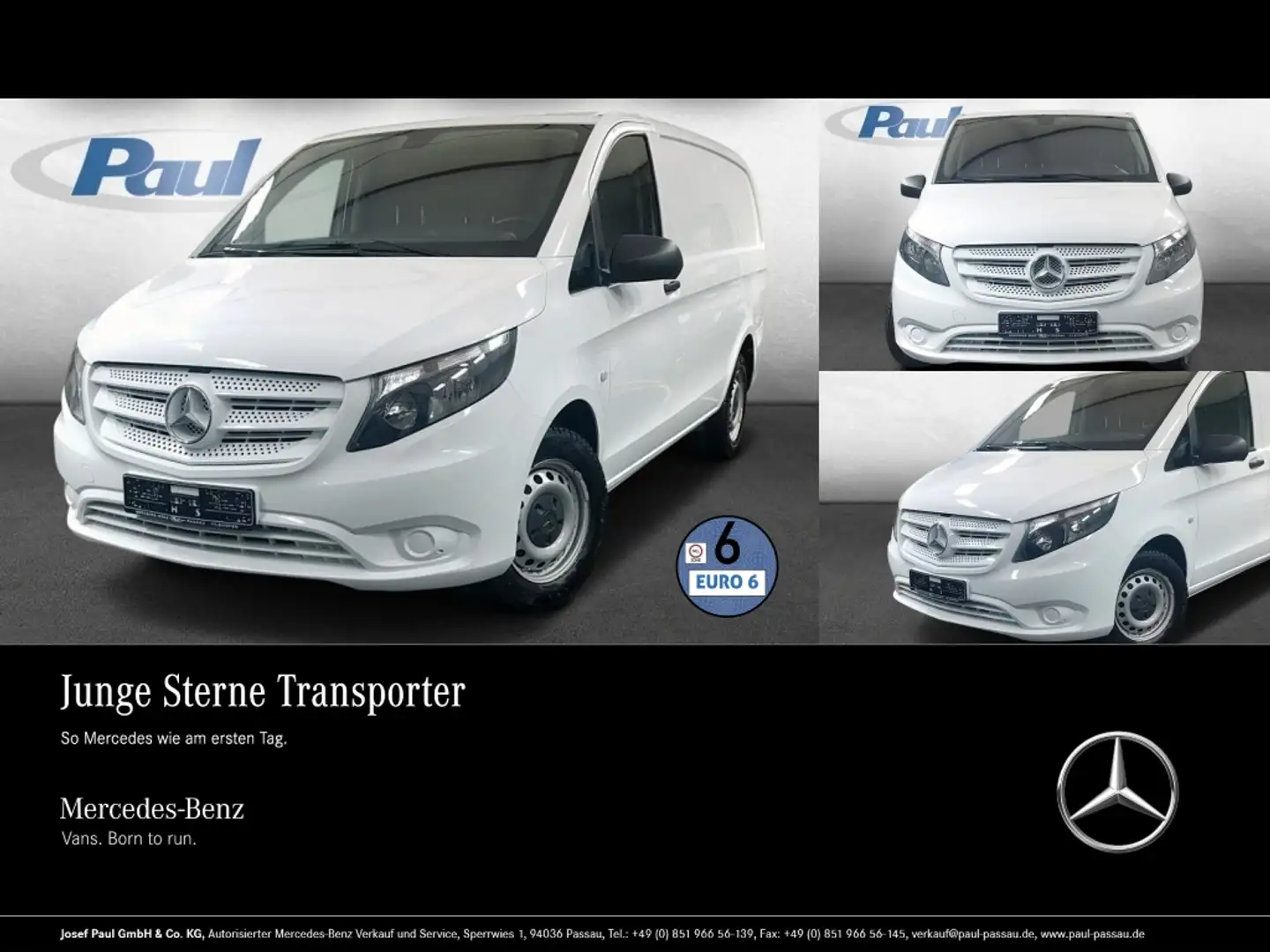 Mercedes-Benz Vito 116 CDI KA Navi+Klima+Kam+AHK2,5+Tempomat Weiß - 1
