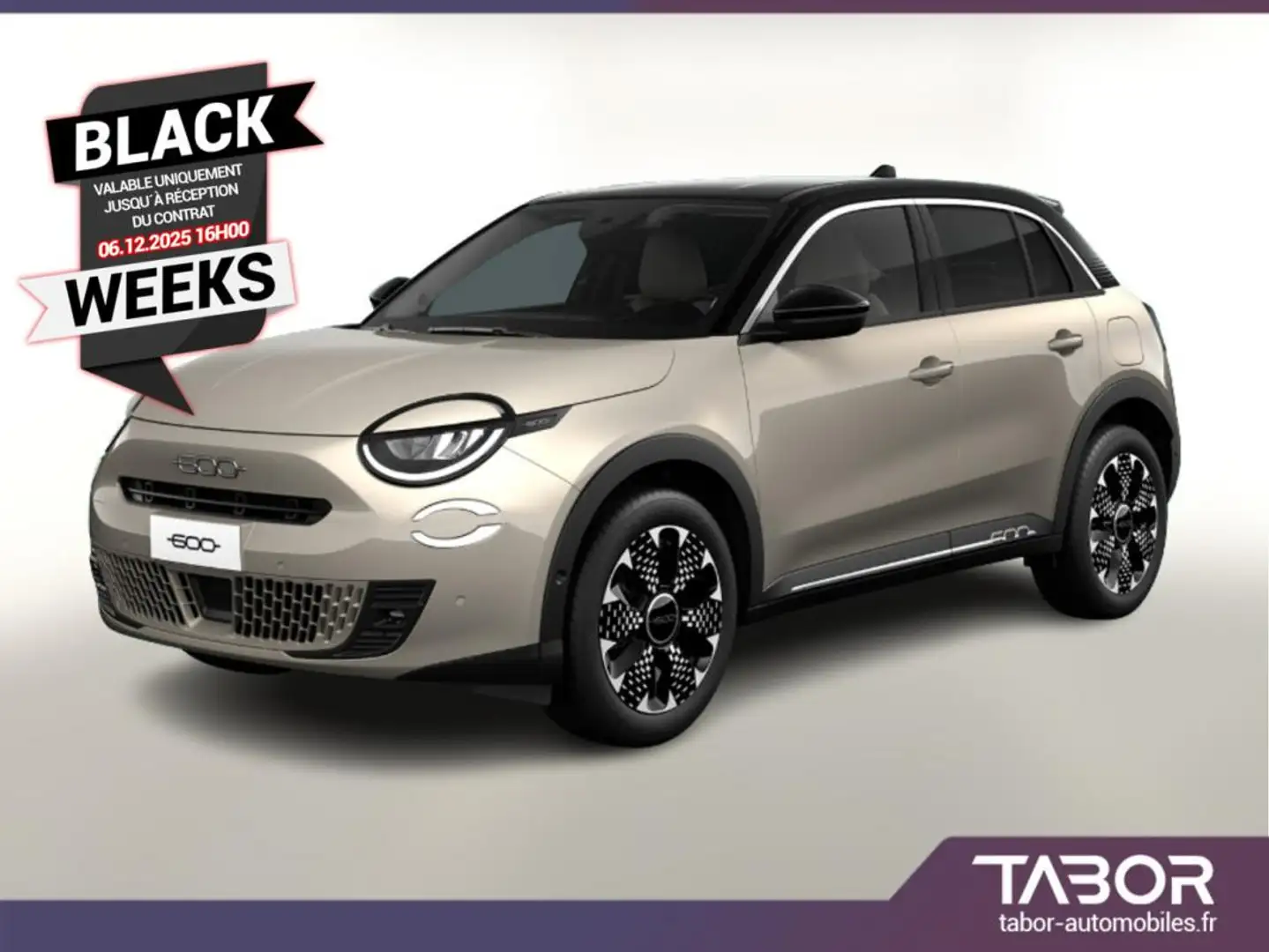 Fiat 600 MHEV 110 DCT La Prima LED GPS Cam ADML Beżowy - 1